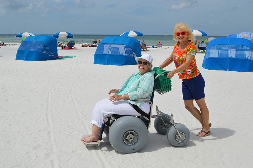 rent a beach wheelchair in Clearwater Florida